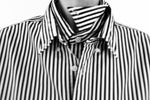 Load image into Gallery viewer, Washed Navy Bengal Stripe Cotton Shirt
